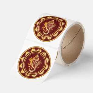 Luxury Hindu Spiritual Symbol Classic Round Sticker