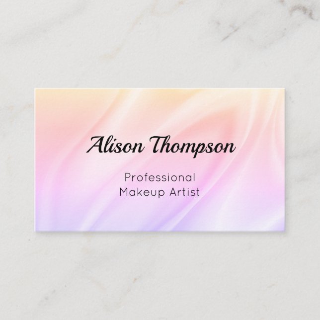 Luxury Holographic Customizable Business Card (Front)