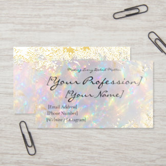 Luxury Holographic Gold Foil Business Card