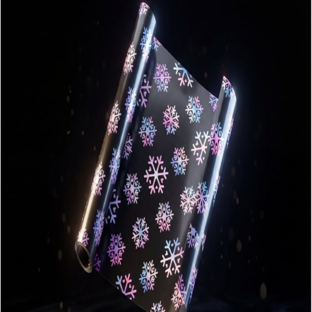 Luxury Holographic Snowflake Christmas Collection Wrapping Paper (Creator Uploaded)