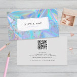 Luxury Holographic Trendy  Business Card<br><div class="desc">Luxury Holographic Trendy Business Card</div>