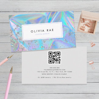 Luxury Holographic Trendy  Business Card