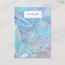Luxury Holographic Trendy Jewelry Display Card