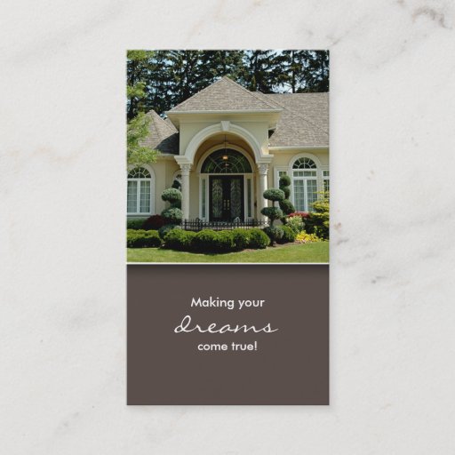 Customizable Luxury Home Entrance Real Estate Business Card 2