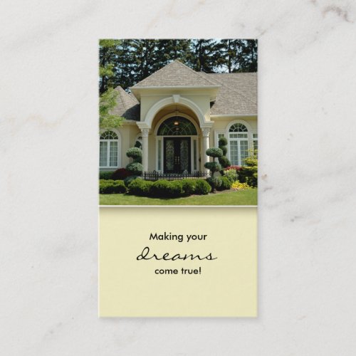 Luxury Home Entrance Real Estate Business Card 3