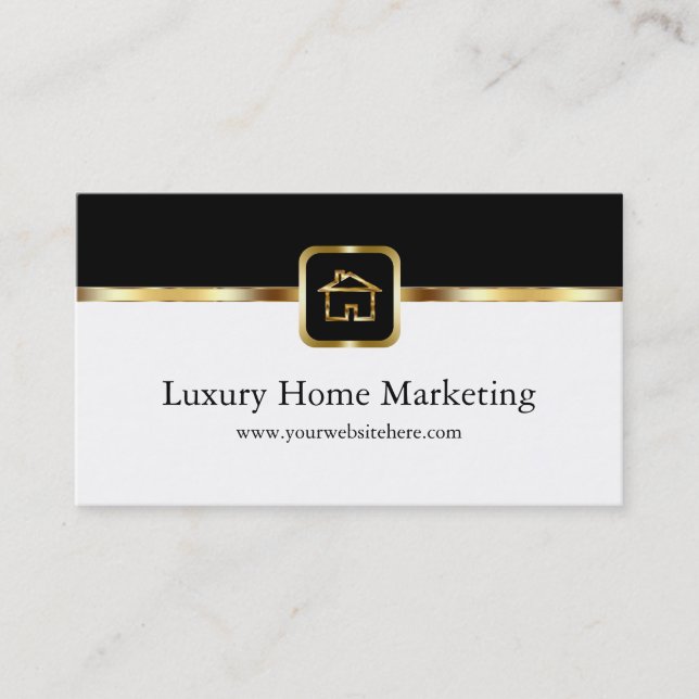 Luxury Home Marketing Business Card (Front)
