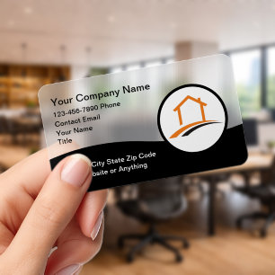 Luxury Home Remodeling Clear Plastic Business Cards