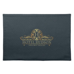 Luxury Hotel and Resorts Monogrammed Cloth Placemat