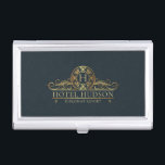 Luxury Hotel Branding Business Card Case<br><div class="desc">Luxury Design for Hotels and Resorts. Elegant and modern. Matching products can be found in Luxury Hotel Branding collection. You are welcome to visit my store for more beautiful products.</div>