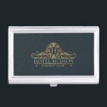 Luxury Hotel Branding Business Card Case<br><div class="desc">Luxury Design for Hotels and Resorts. Elegant and modern. Matching products can be found in Luxury Hotel Branding collection. You are welcome to visit my store for more beautiful products.</div>
