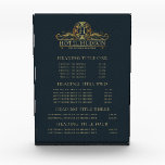 Luxury Hotel Pricing & Services Display Sign Acrylic Award<br><div class="desc">Luxury Design for Hotels and Resorts. Elegant and modern. Matching products can be found in Luxury Hotel Branding collection. You are welcome to visit my store for more beautiful products.</div>