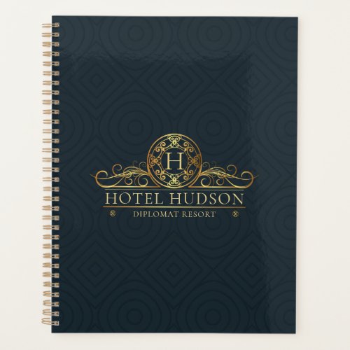 Luxury Hotel Stationery Gold Monogrammed Planner