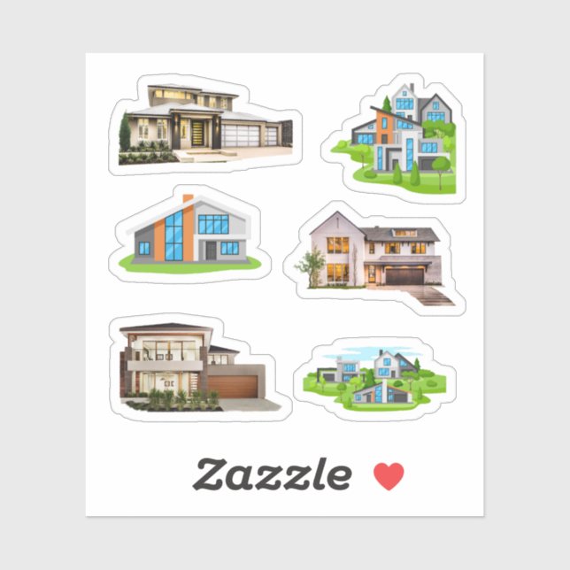 Luxury House Stickers (Sheet)