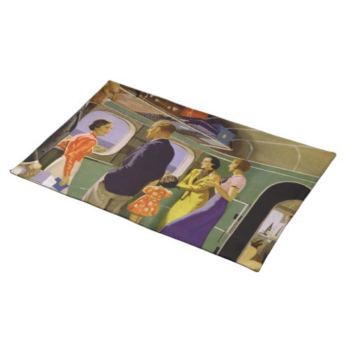 Luxury in the New Empire Flying Boats Cloth Placemat