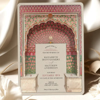 Luxury Indian-Inspired Wedding Peacock Arch Motif