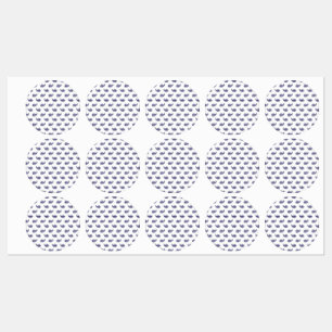 Luxury Indigo Coastal Favor Labels