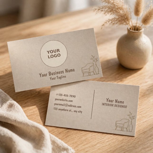 Luxury Interior Design  Business Card (Creator Uploaded)