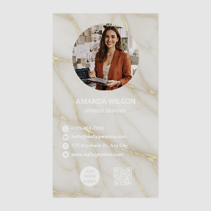 Luxury Interior Designer Clear Business Cards