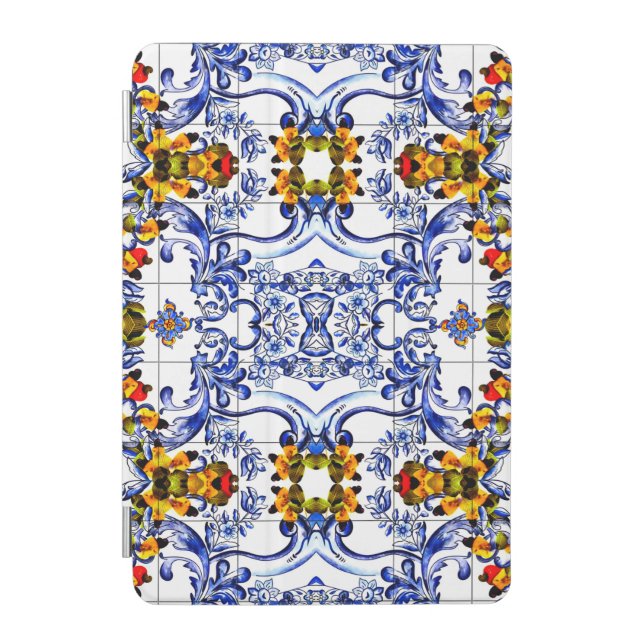 Luxury italian tile print case (Front)