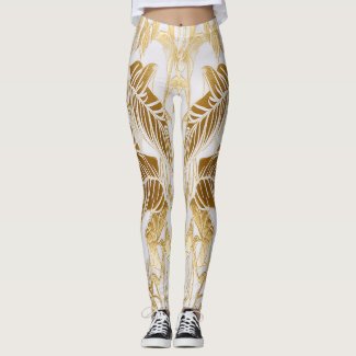 Luxury Ivory and Gold Palm Bride