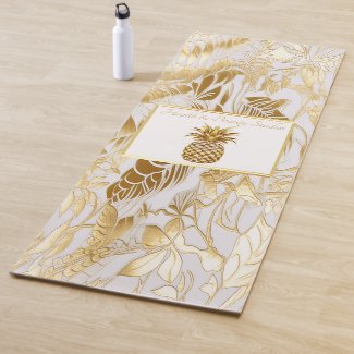  Luxury Ivory and Gold Palm Business Monogram