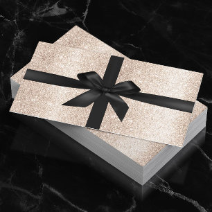 Luxury Ivory Gold Glitter Salon Gift Certificates