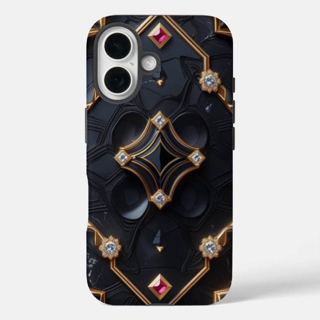 Luxury Jeweled Diamond iPhone Case  (Back)