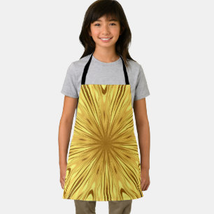Luxury Kitchen Attire: Gilded Zenith Opulent Swirl Apron
