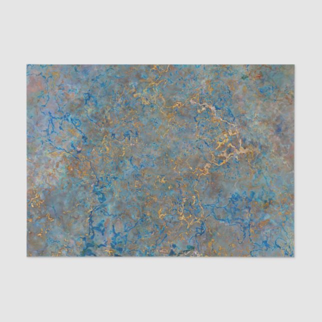 Luxury Lapis Lazuli Marble Tissue Paper (Front)