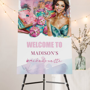 Luxury Las Vegas Bachelorette Custom Welcome Girl Foam Board
