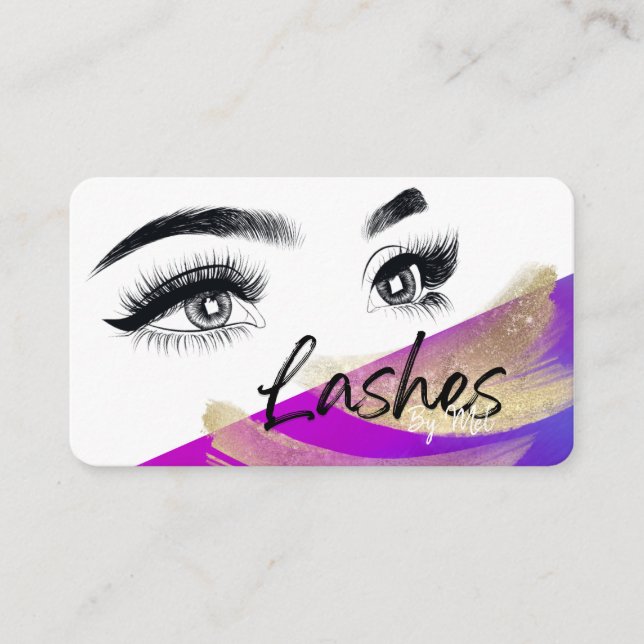 Luxury Lash - Business Card (Front)