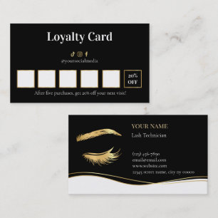 Luxury Lash Technician Loyalty Card