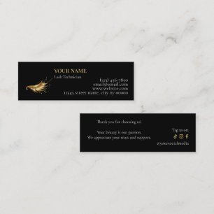 Luxury Lash Technician Thank you Card