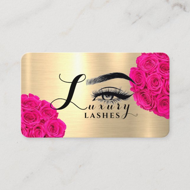 Luxury Lashes Business Card (Front)