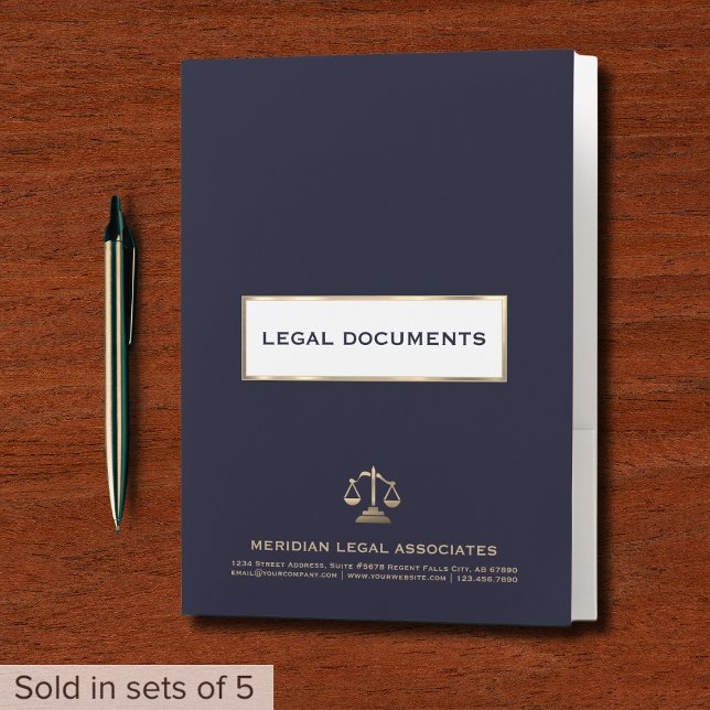 Luxury Law Office Pocket Folder (Creator Uploaded)