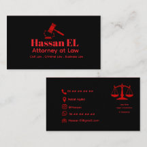 Luxury Lawyer Business Card Design