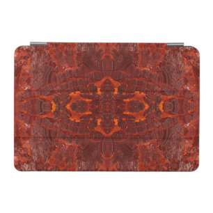 Luxury Leather Textured Golden Brown Pattern iPad Mini Cover