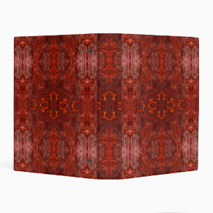 Luxury Leather Textured Golden Brown Pattern Mini Binder