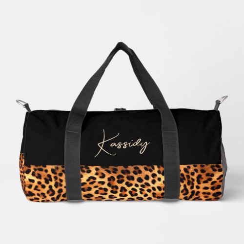 Luxury Leopard Duffle Bag