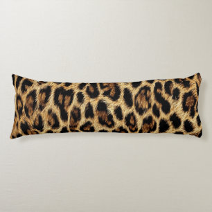 Luxury Leopard Skin Elegant Wild Animal Fur Design Body Pillow