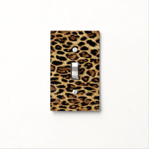 Luxury Leopard Skin Elegant Wild Animal Fur Design Light Switch Cover
