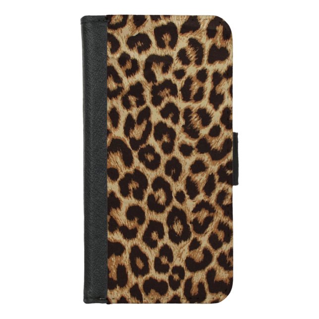 Luxury Leopard Skin Print iPhone Wallet Case (Front)