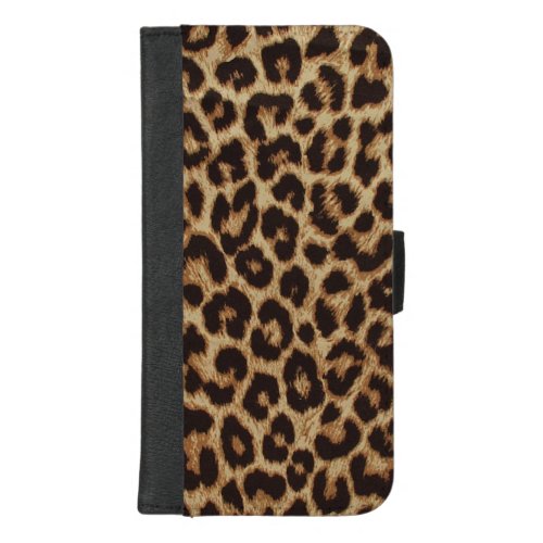 Luxury Leopard Skin Print iPhone 87 Plus Wallet Case