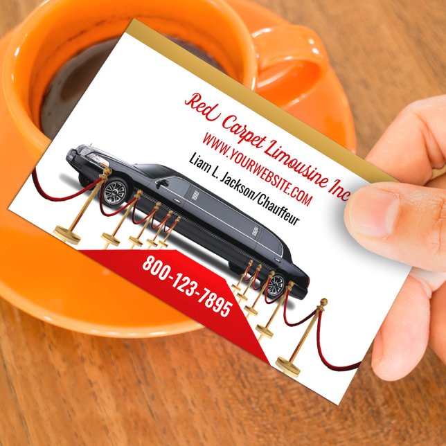 Luxury Limousine Service Business Card Template (Creator Uploaded)