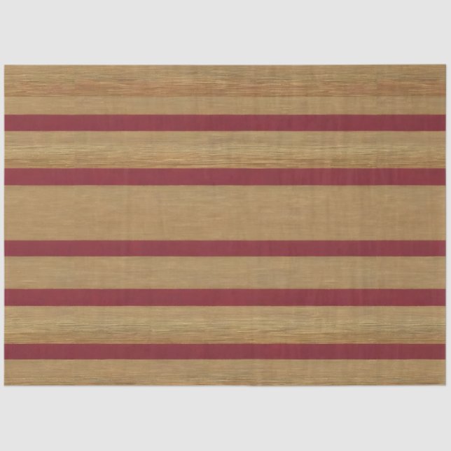 Luxury Linen Modern Burgundy Gold Collection Tissue Paper (Front)