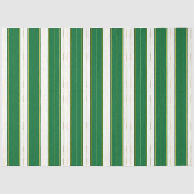 Luxury Linen Modern Green Gold Texture Collection Tissue Paper (Front)