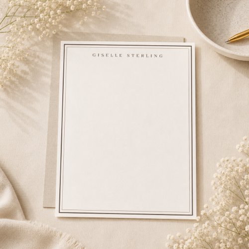Luxury Linen Natural Letterhead