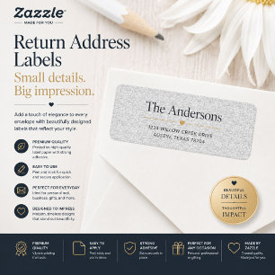 Luxury Linen Return Address Labels