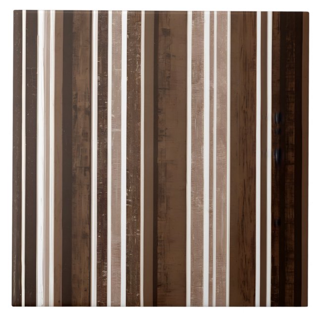 Luxury Linen Trendy Brown White Texture Collection Ceramic Tile (Front)