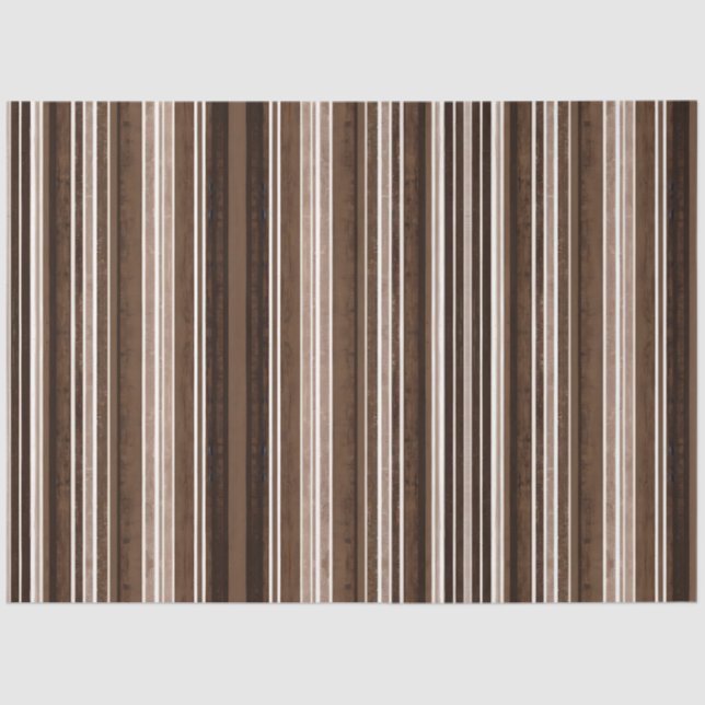 Luxury Linen Trendy Brown White Texture Collection Tissue Paper (Front)